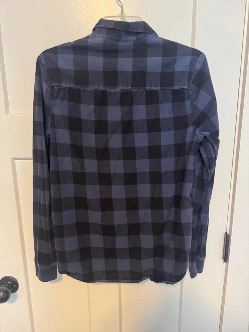 Alternative Blue & Black Plaid button up Shirt Jacket
